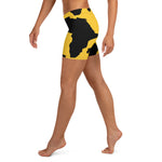 AFRICA is a CONTINENT Shorts by SooFire  Style 2 (DEEP YELLOW)