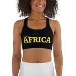 New AFRICA by SooFire Sports bra (Yellow/Black)