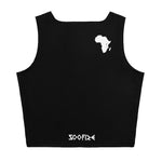 AFRICA Sublimation Cut & Sew Crop Top Style 2 (BLACK)