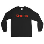 AFRICA by SooFire Long Unisex Sleeve Shirt (Red/Black) (Red/Navy)