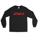 AFRICA by SooFire Long Unisex Sleeve Shirt (Red/Black) (Red/Navy)